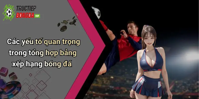 Các yếu tố quan trọng trong tổng hợp bảng xếp hạng bóng đá