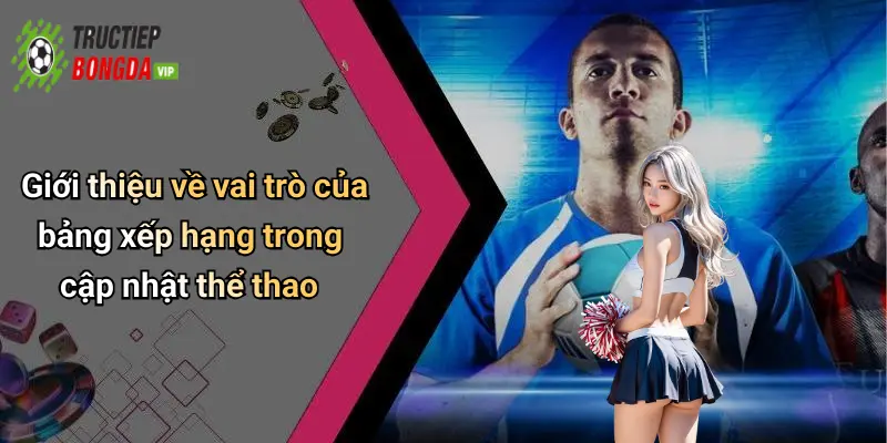 Giới thiệu về vai trò của bảng xếp hạng trong cập nhật thể thao
