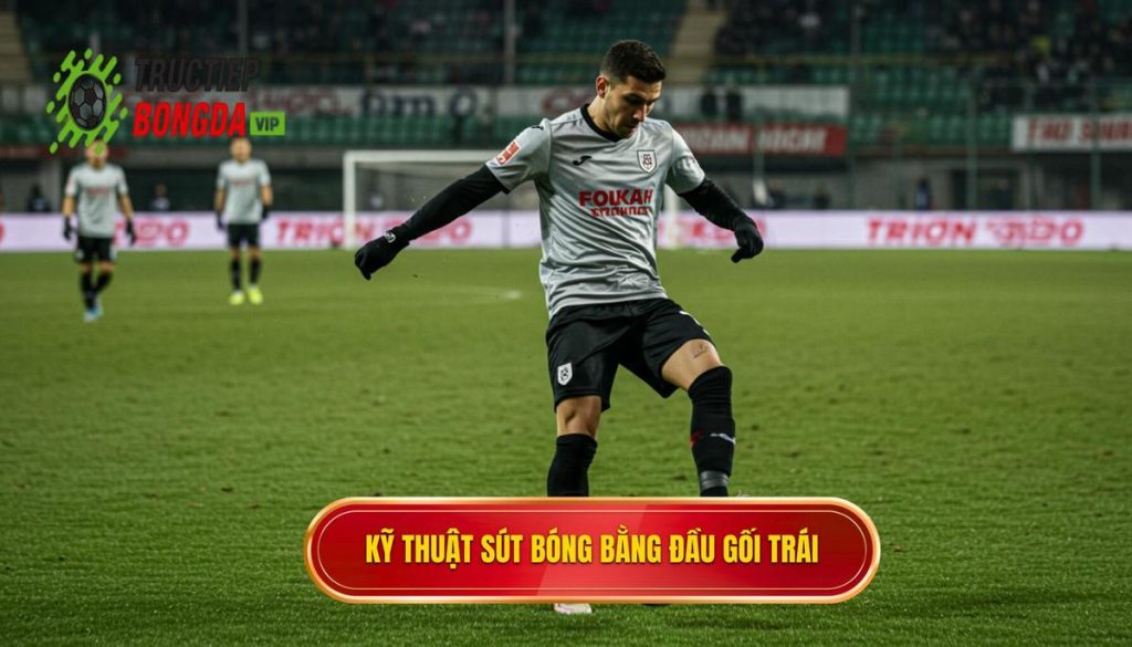 Kỹ thuật sút bóng bằng đầu gối trái