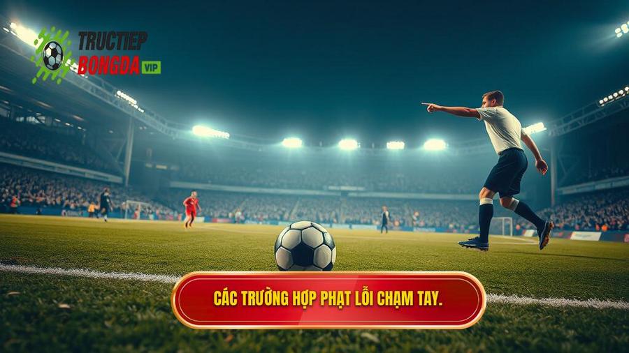2. Các trường hợp phạt lỗi chạm tay.