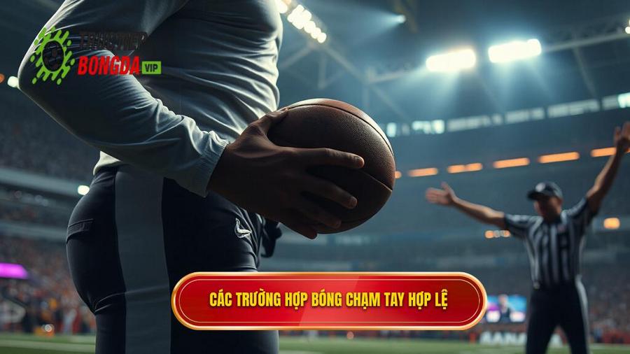 3. Các trường hợp bóng chạm tay hợp lệ