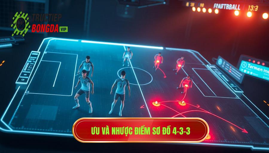 Ưu và nhược điểm sơ đồ 4-3-3