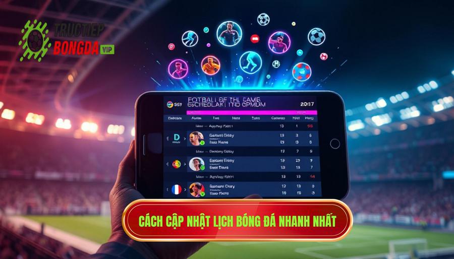 Các cách cập nhật lịch phát sóng bóng đá nhanh chóng và hiệu quả nhất Các cách cập nhật lịch phát sóng bóng đá nhanh chóng và hiệu quả nhất