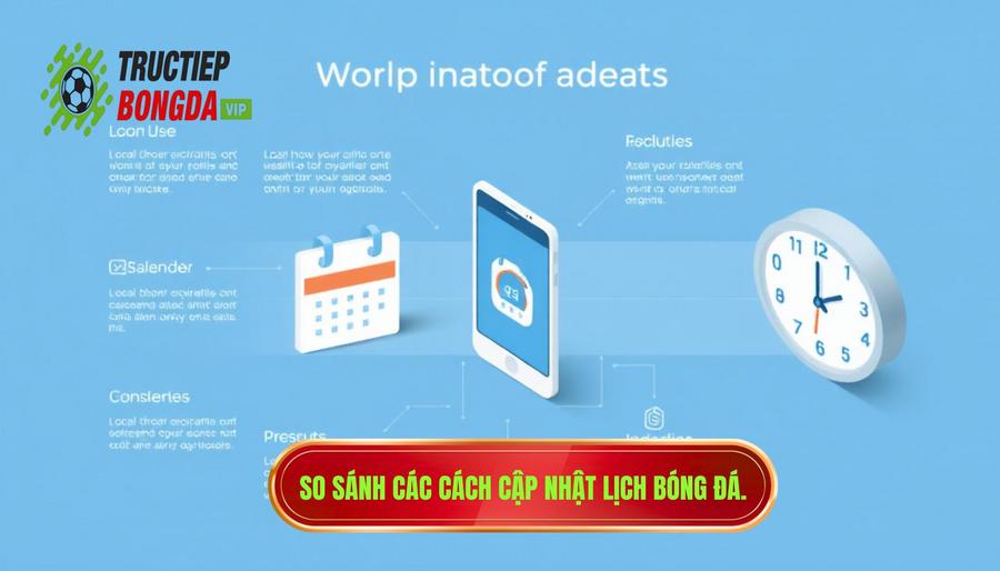 Bảng so sánh các phương thức cập nhật lịch bóng đá Bảng so sánh các phương thức cập nhật lịch bóng đá